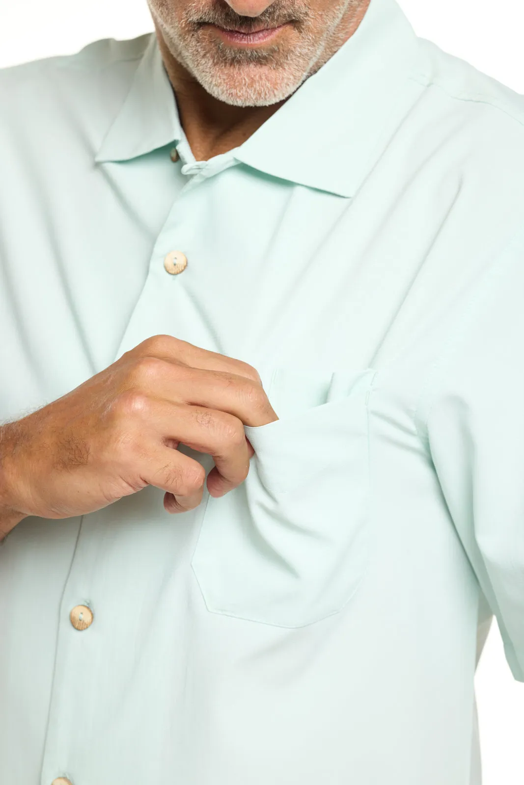 Men's Safari Camp Shirt | Misty Aqua