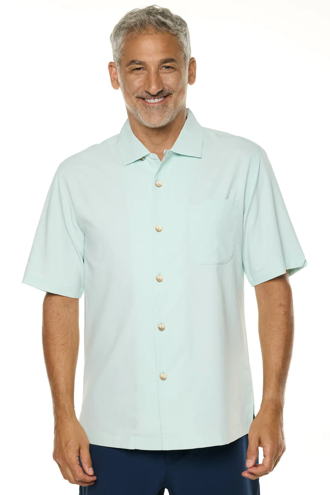 Men's Safari Camp Shirt | Misty Aqua