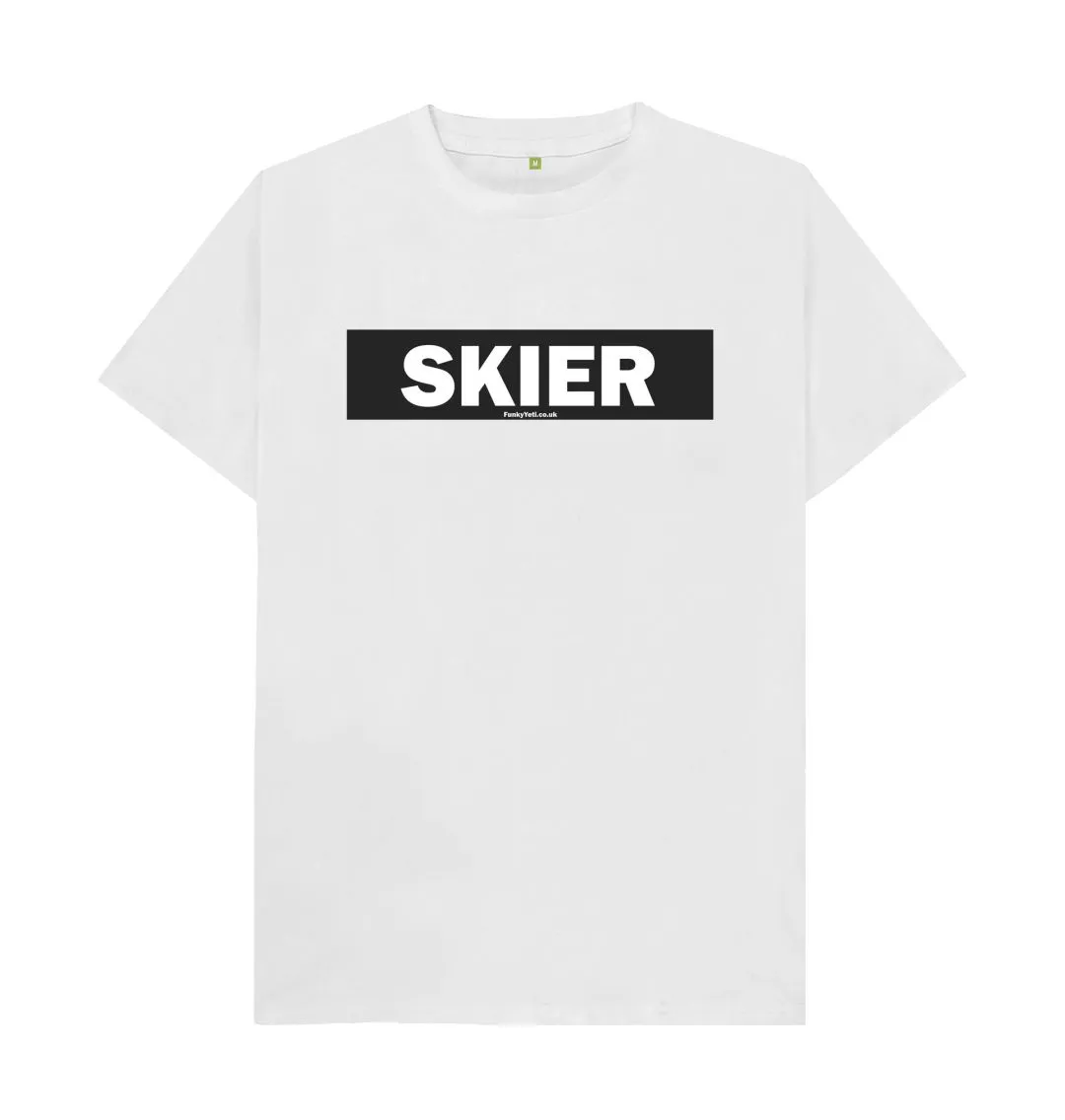 Men's Skier Censor Bar Organic Tee