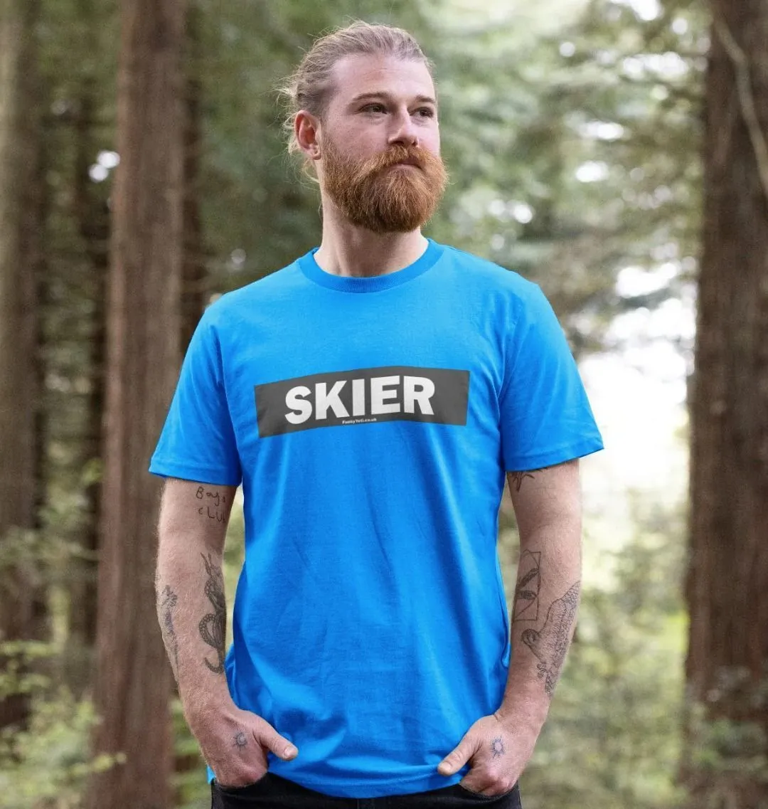 Men's Skier Censor Bar Organic Tee