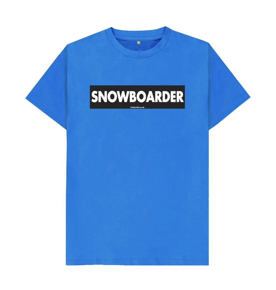 Men's Snowboarder Censor Bar Organic Tee