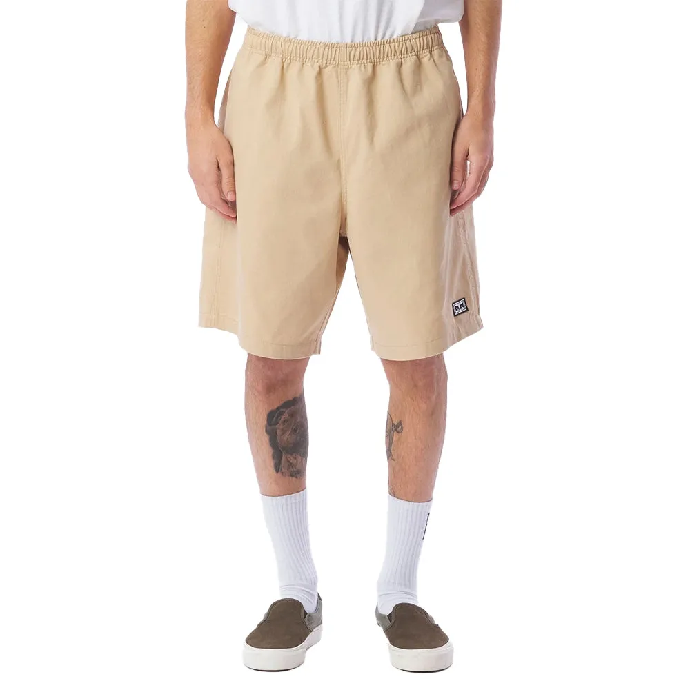 OBEY EASY RELAXED TWILL SHORT // IRISH CREAM