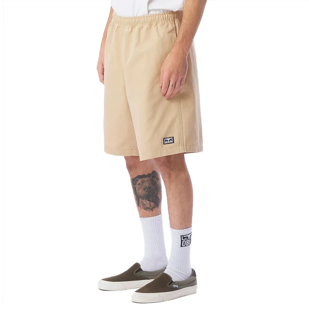 OBEY EASY RELAXED TWILL SHORT // IRISH CREAM