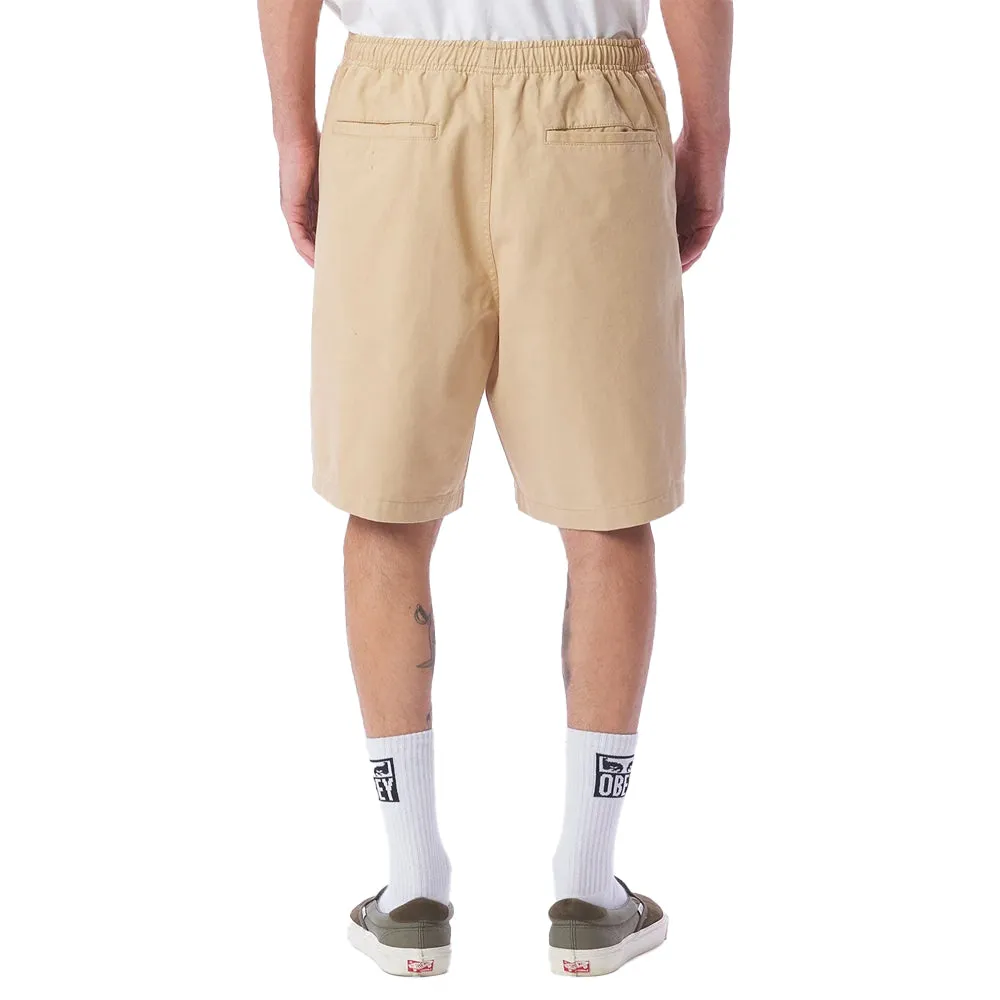 OBEY EASY RELAXED TWILL SHORT // IRISH CREAM