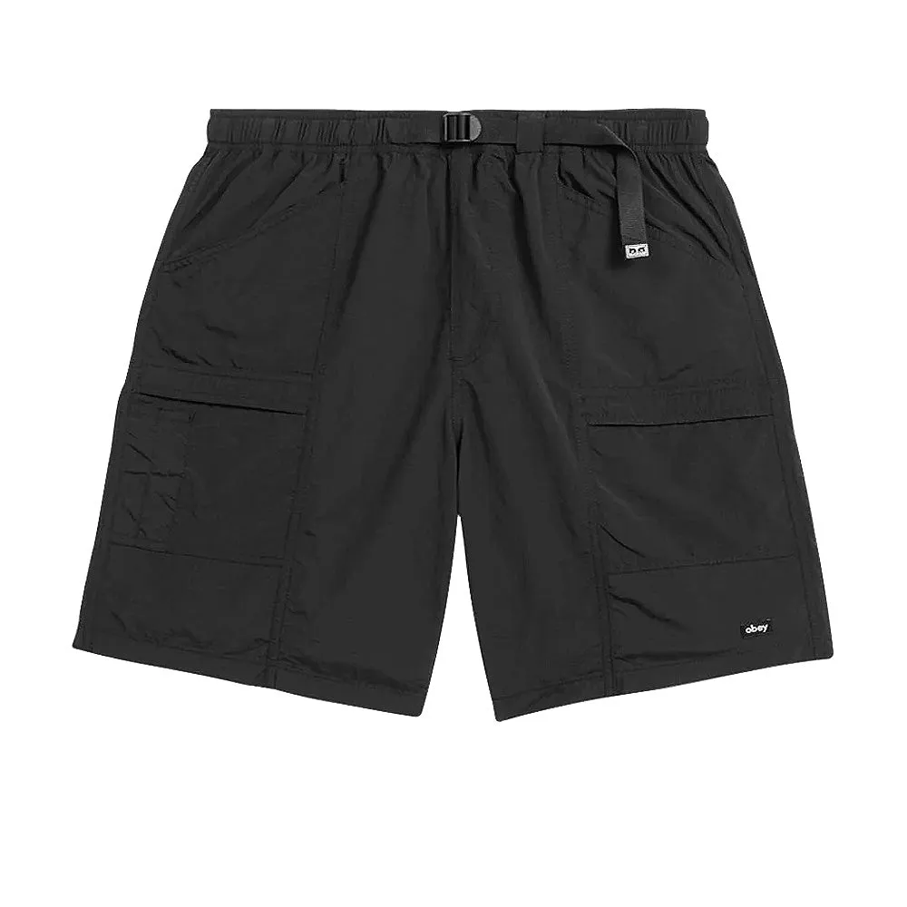 OBEY ROUTE NYLON SHORT // BLACK