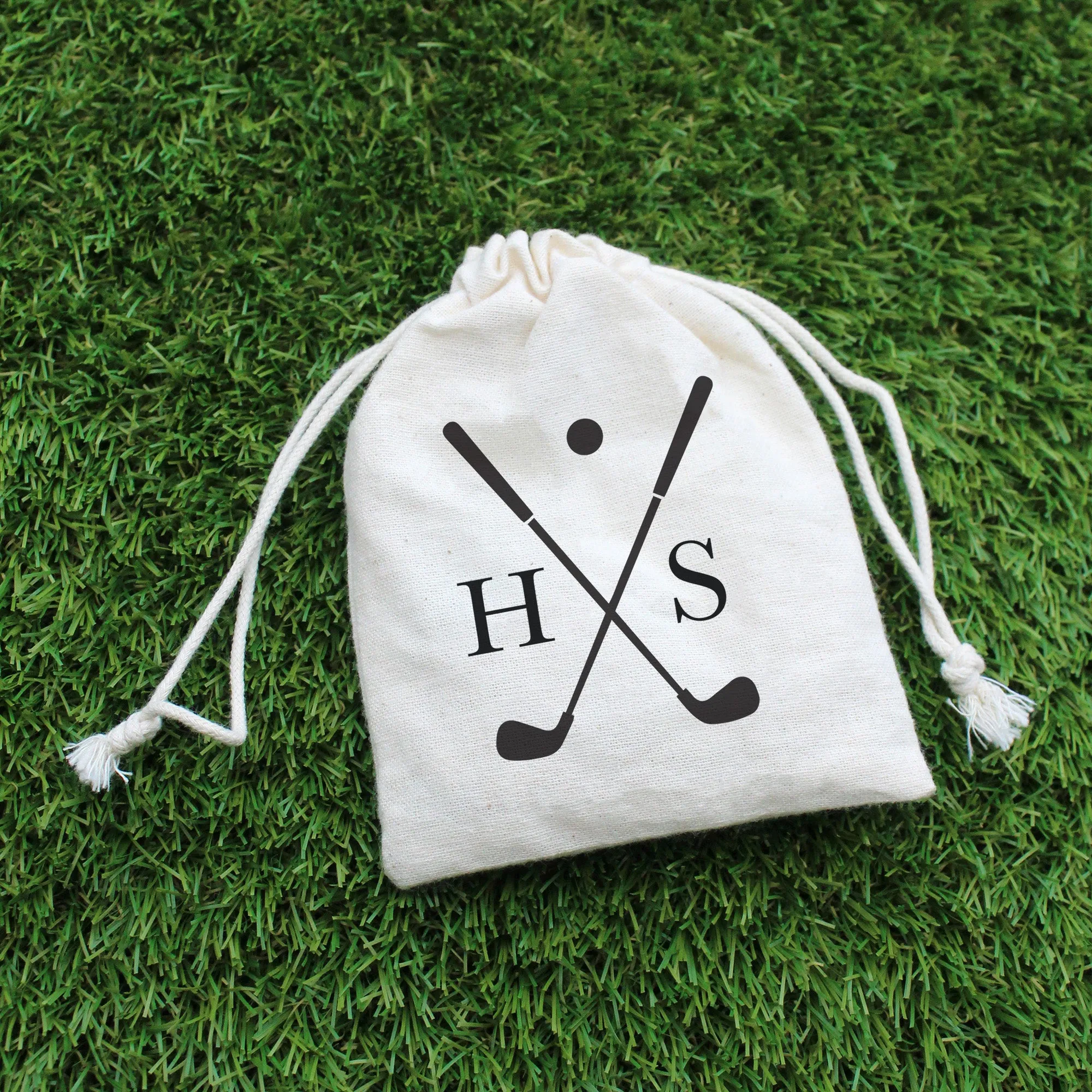 Personalised Golf Tee’s in Drawstring Bag