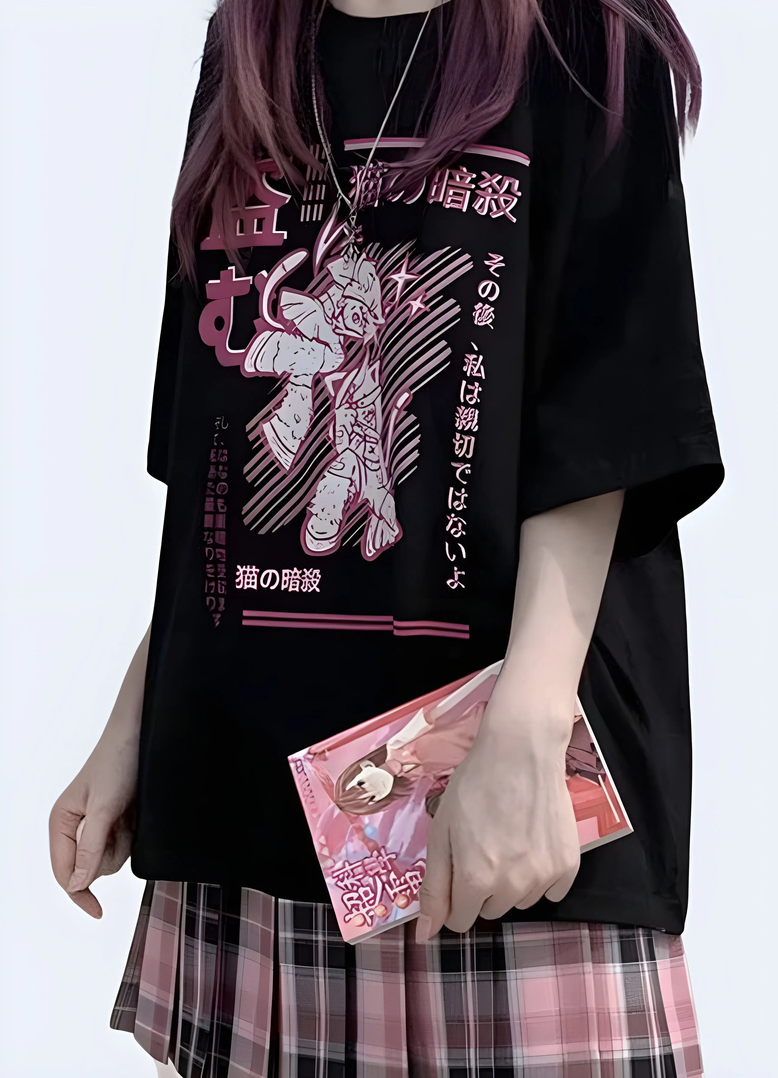 Pink Anime T-shirt