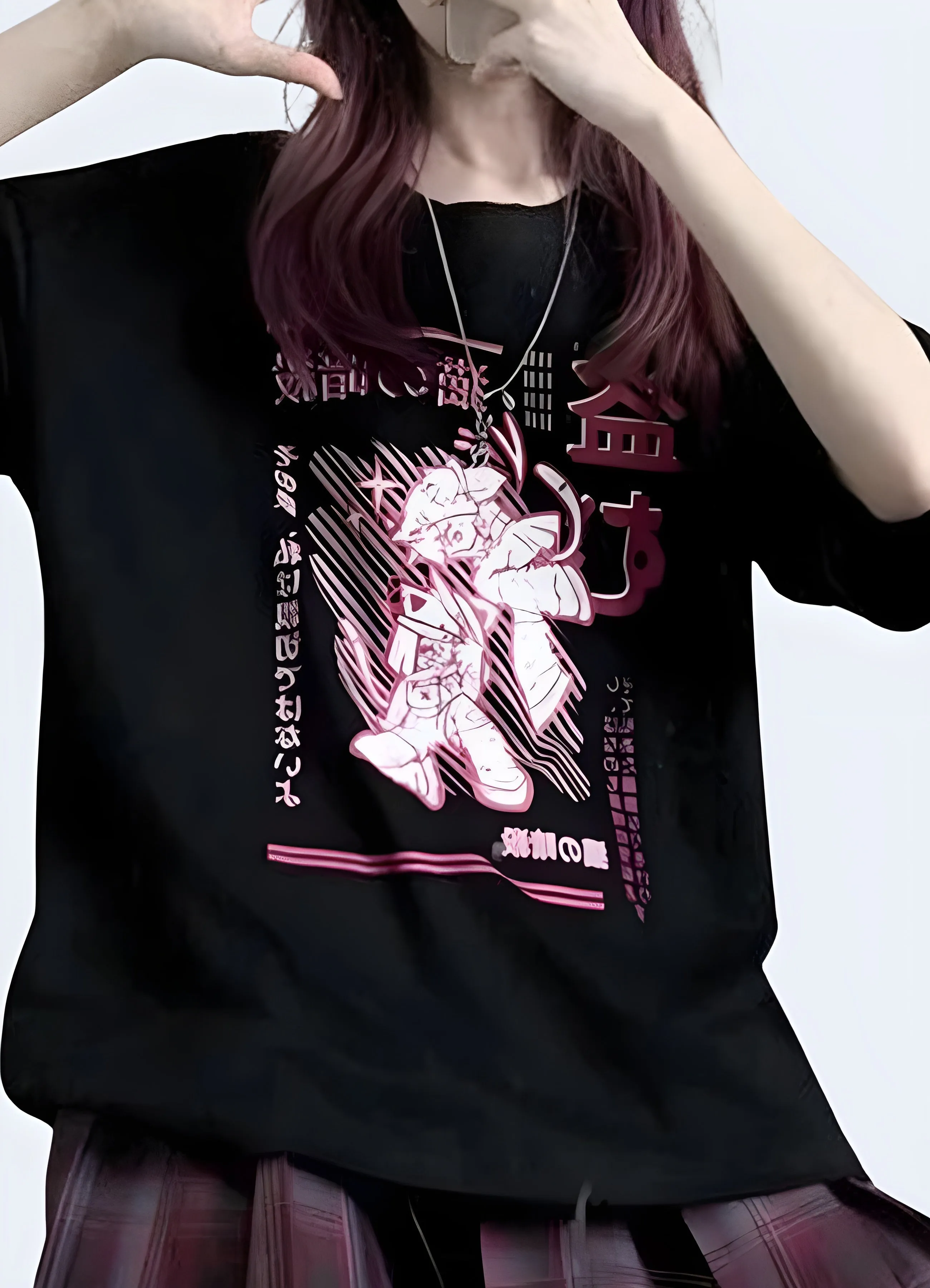 Pink Anime T-shirt