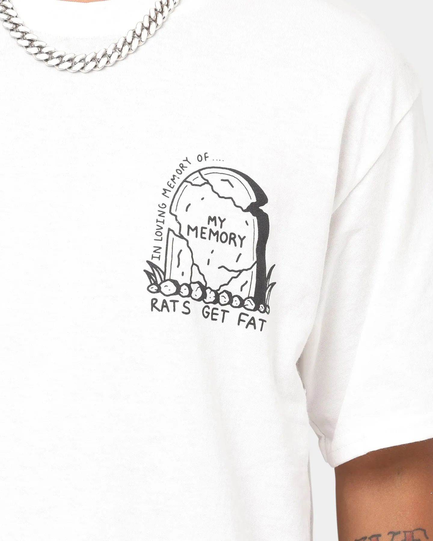 Rats Get Fat My Memory T-Shirt White