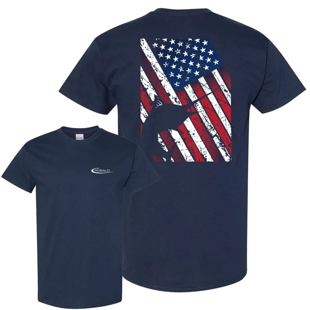 RBS152 Robalo Patriotic Graphic Tee