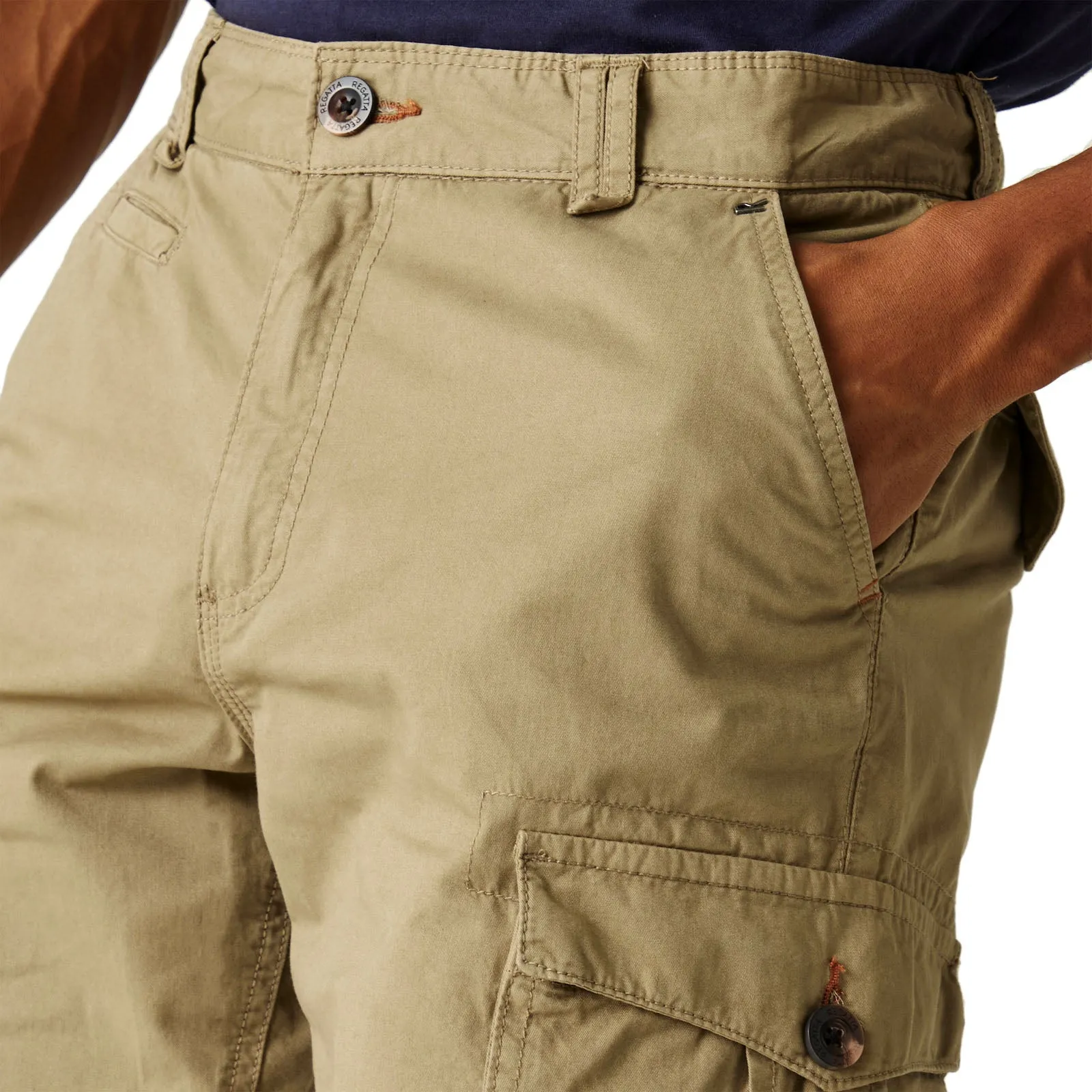 Regatta Mens Shorebay Vintage Walking Cargo Shorts