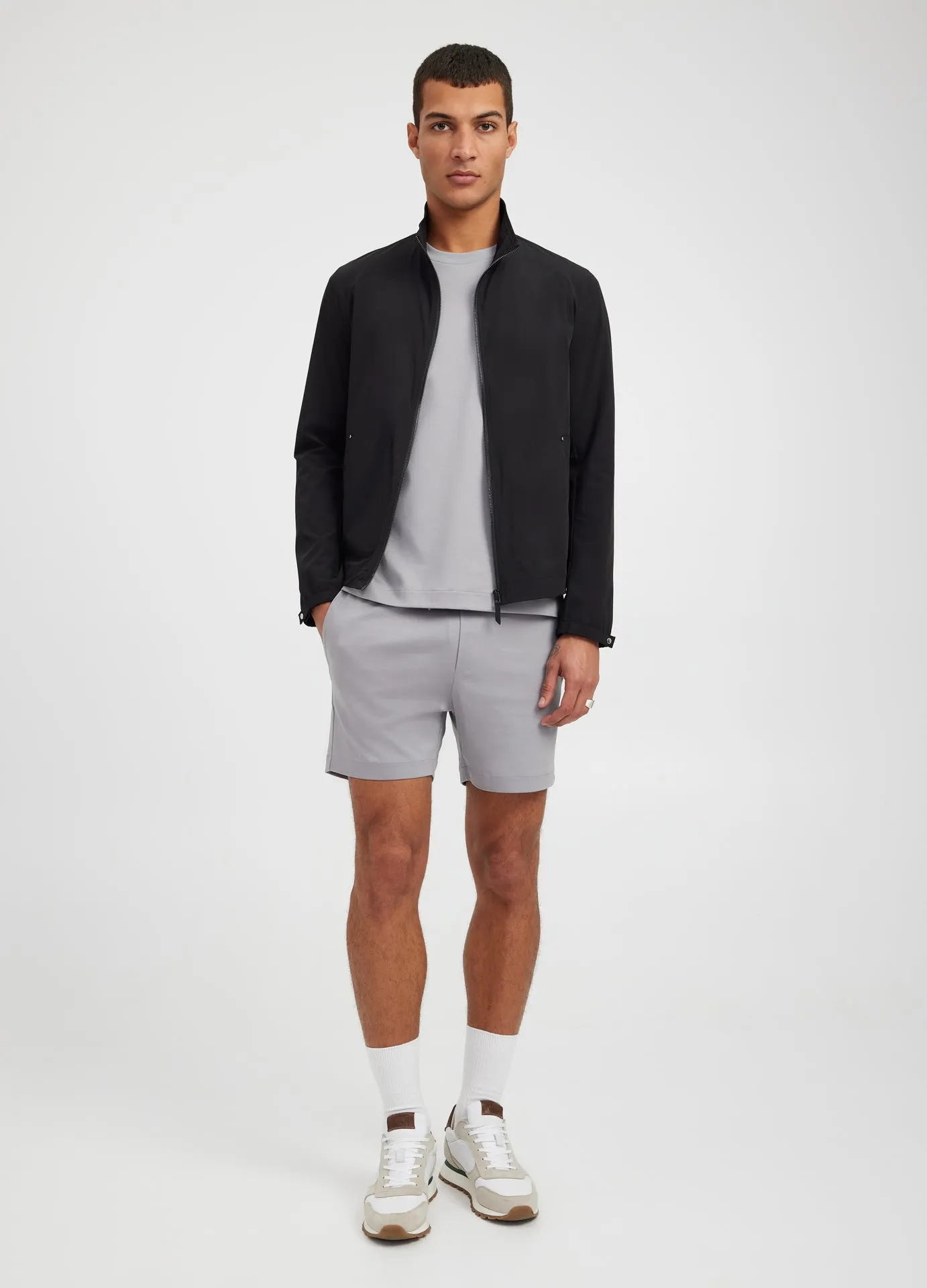 Relaxed Fit Knit Shorts Grey