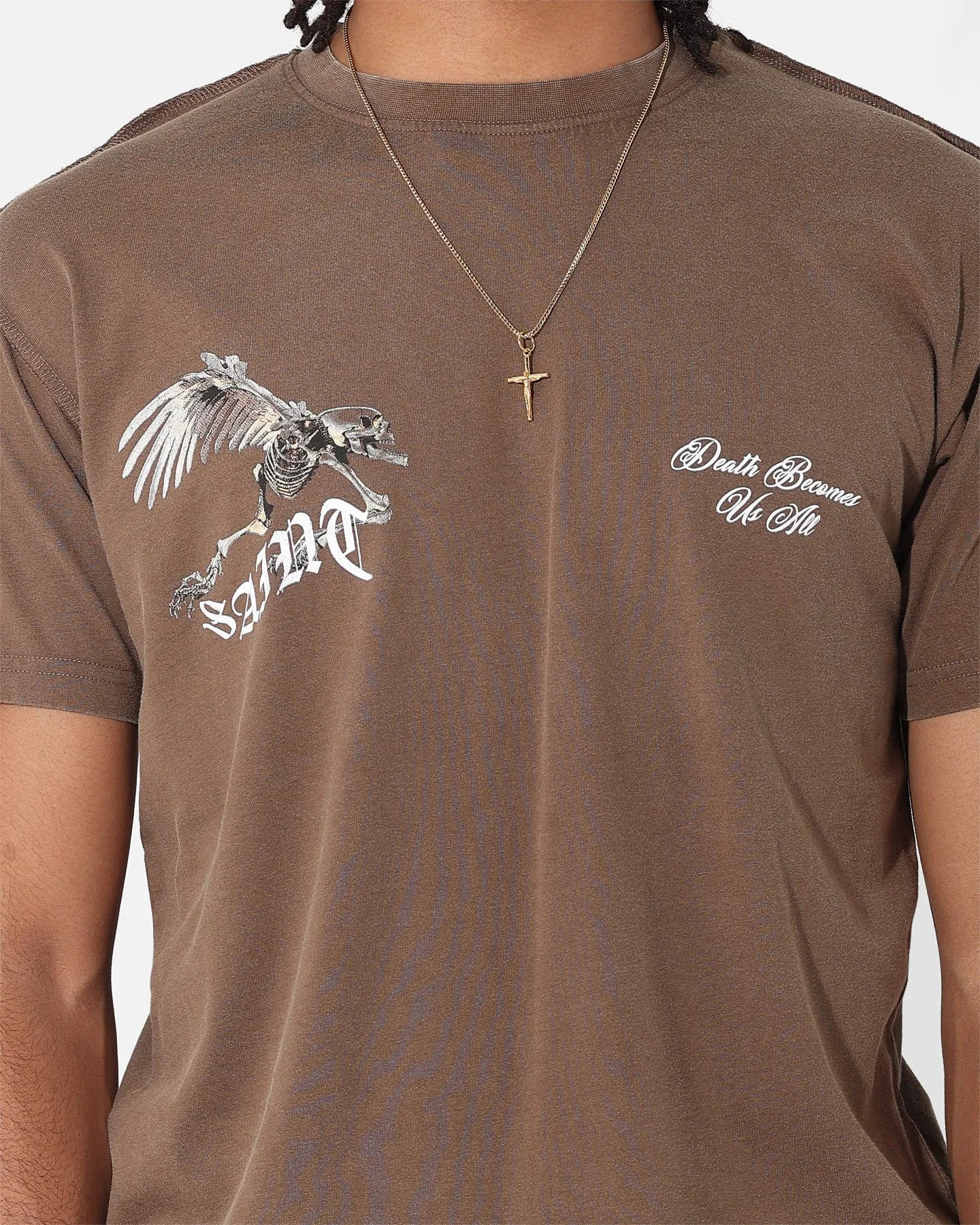 Saint Morta Departed Lafayette T-Shirt Vintage Brown