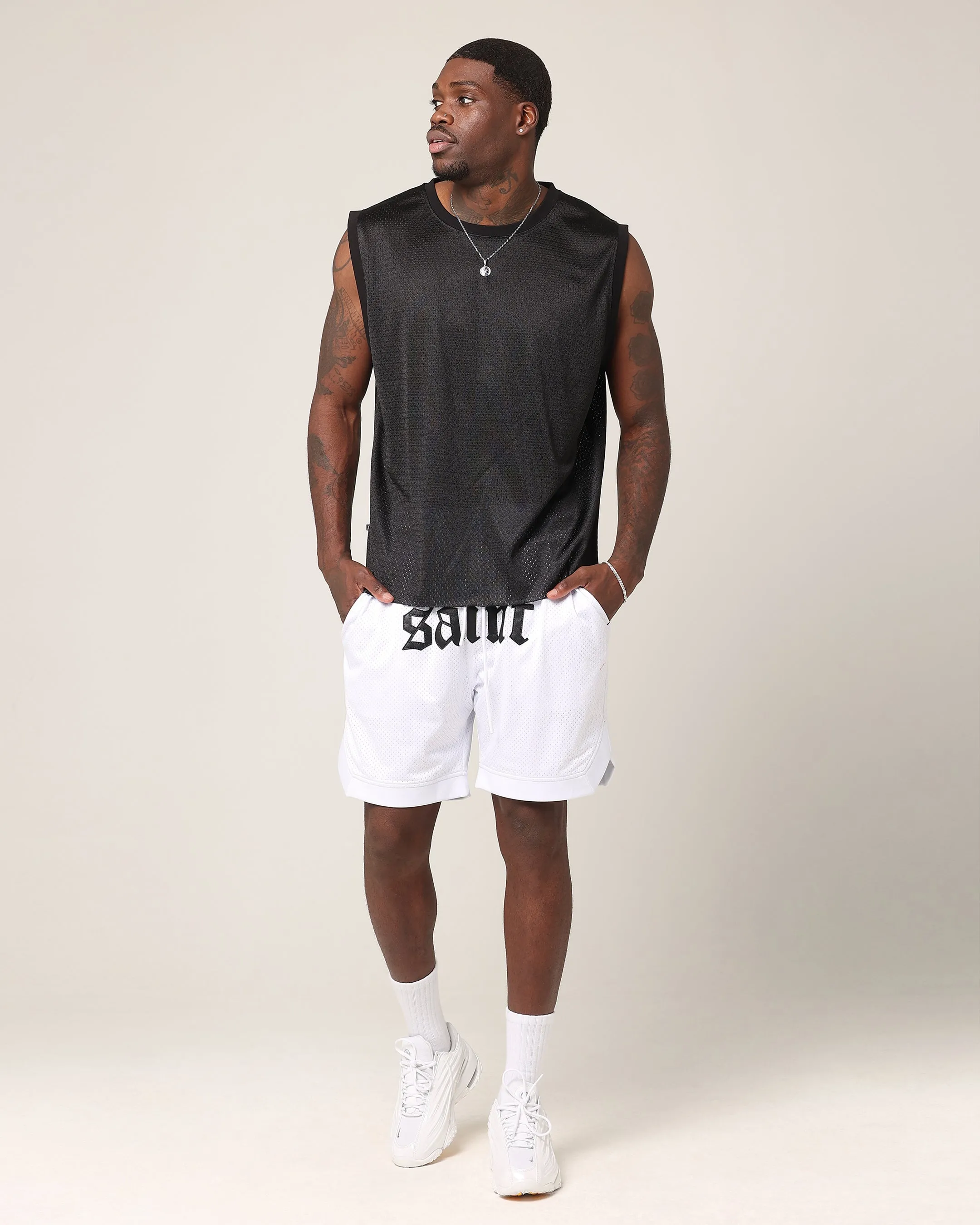 Saint Morta State Of Morta Mesh Singlet Black