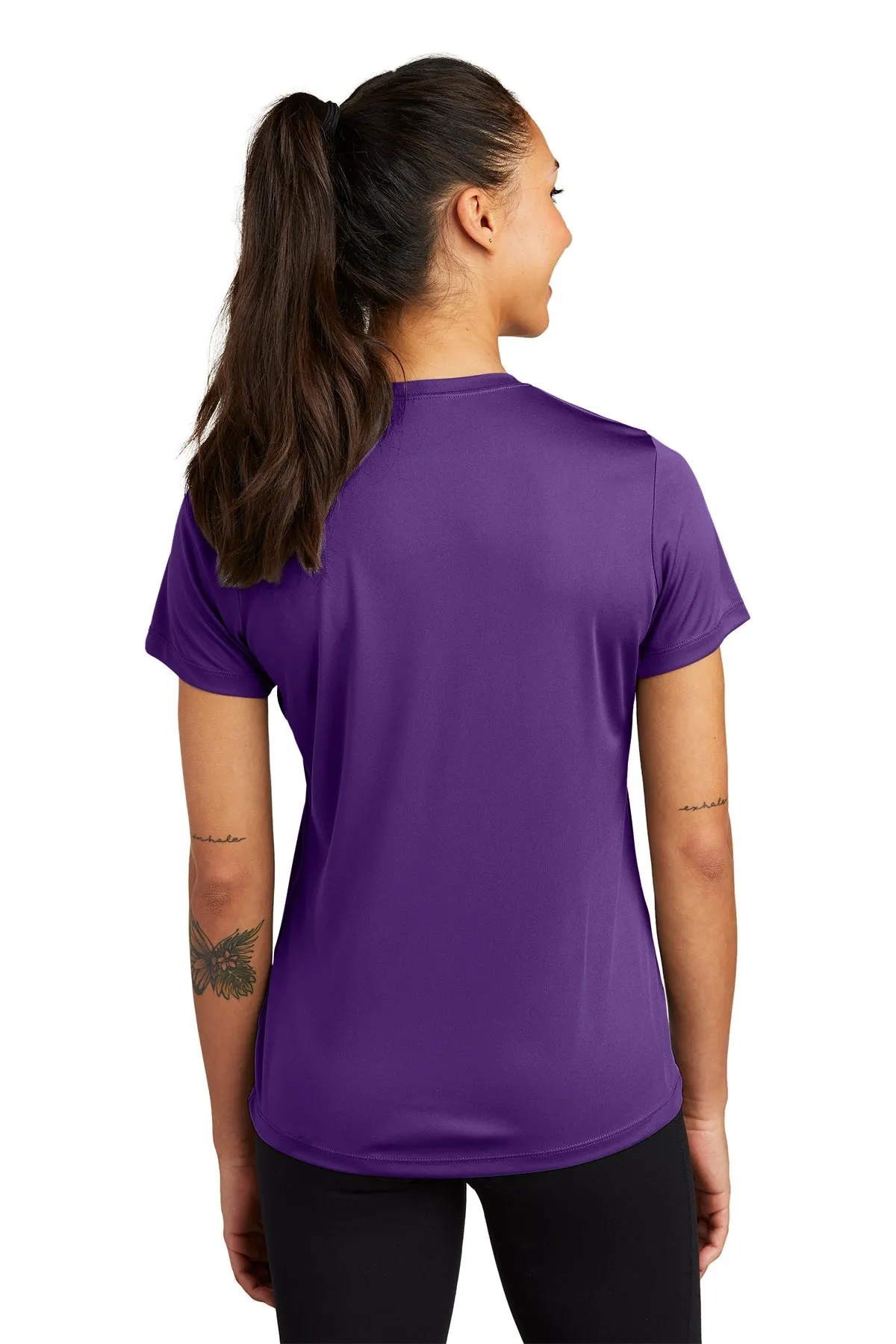 Sport-Tek Ladies PosiCharge Branded Competitor Tee's, Purple