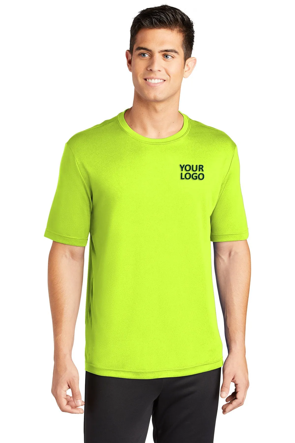 Sport-Tek PosiCharge Customized Competitor Tee's, Neon Yellow