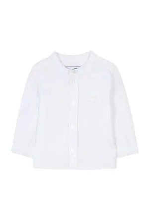 TAR White Baby Long Sleeve Linen Shirt