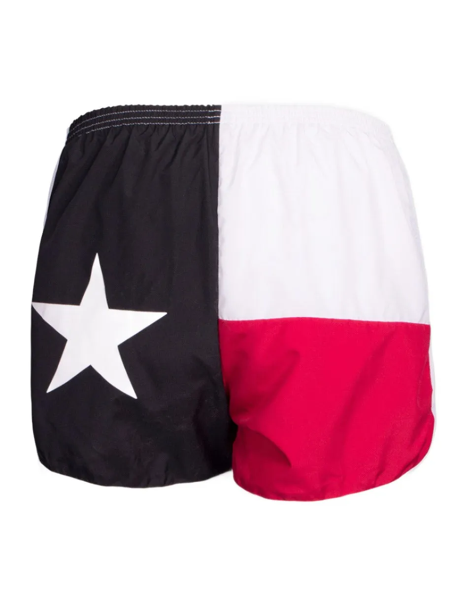 *Texas Flag Red, White & Black Shorts - Texas Tech