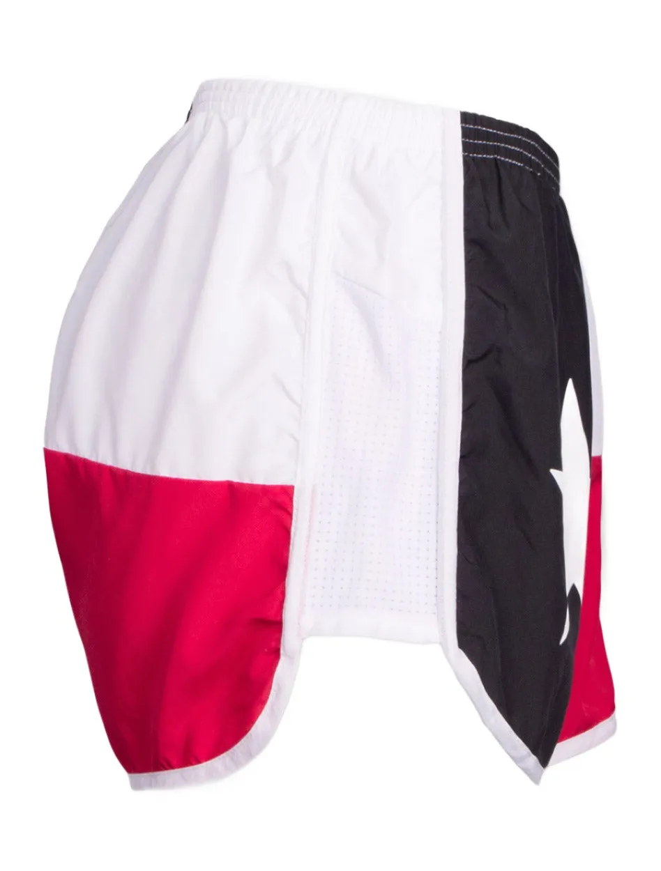 *Texas Flag Red, White & Black Shorts - Texas Tech