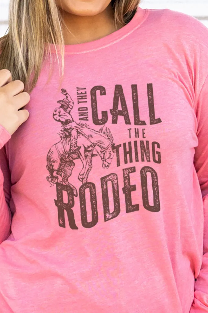 The Thing Rodeo Adult Soft-Tek Blend Long Sleeve Tee