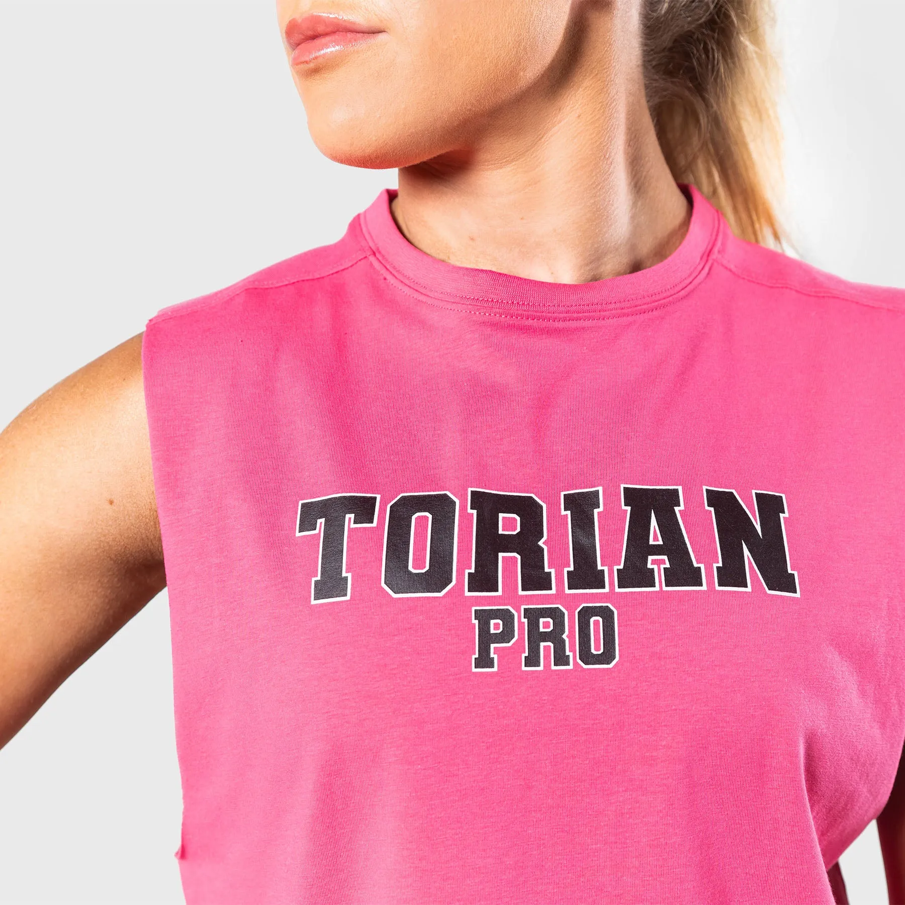 TWL - WOMEN'S SLASH CROP - FLAMINGO/TORIAN SQUAD