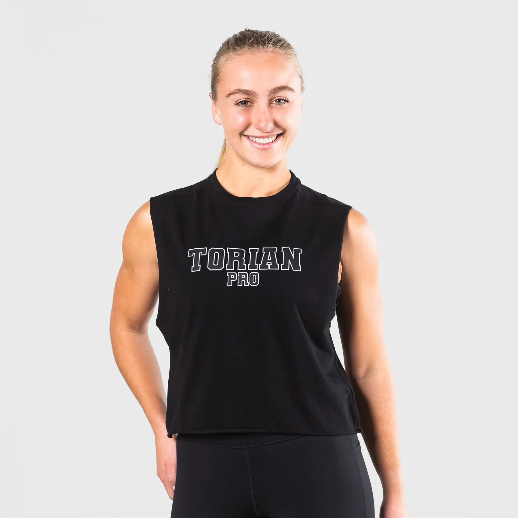 TWL - WOMEN'S SLASH CROP - TORIAN SQUAD - BLACK