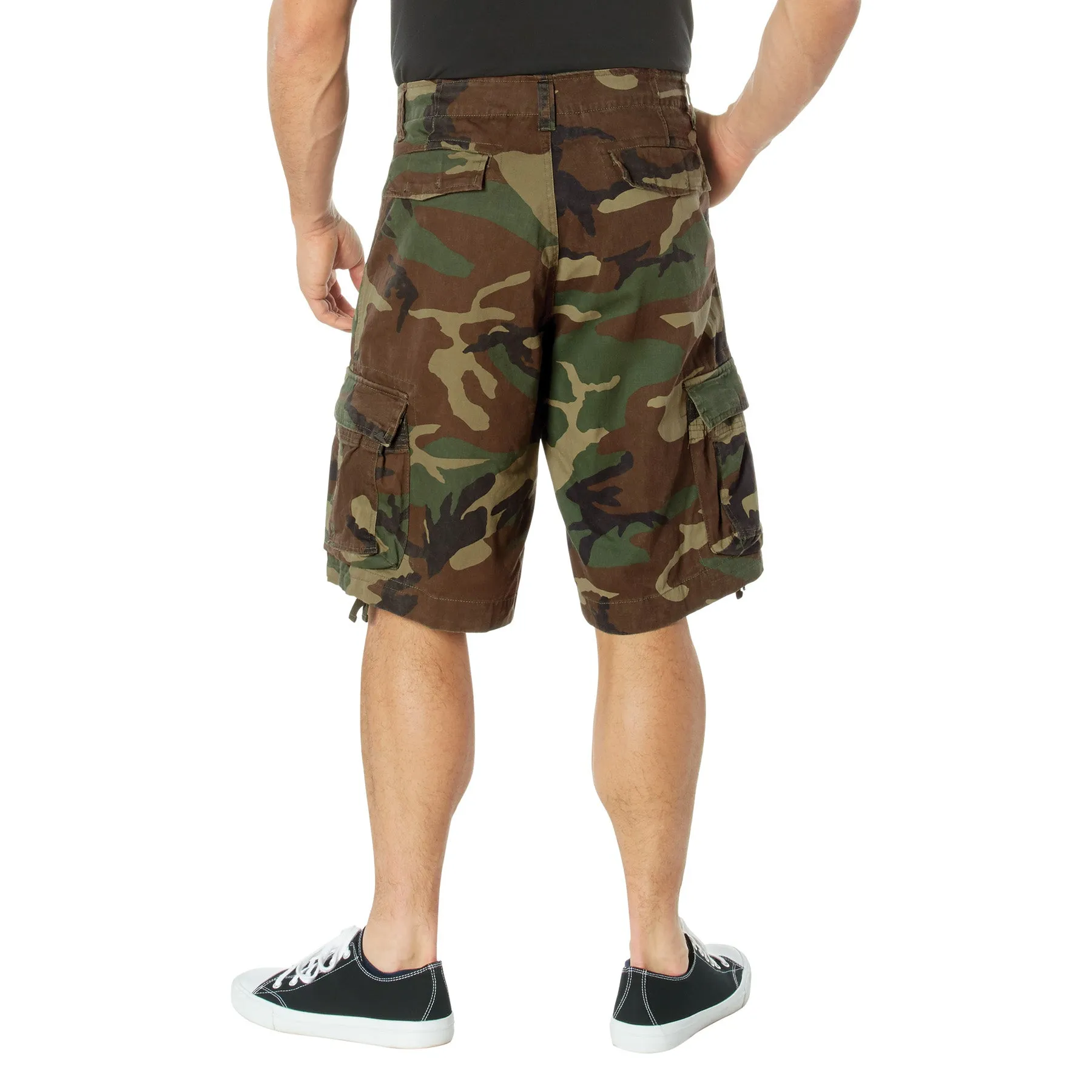 Vintage Infantry Utility Short- Woodland Camo