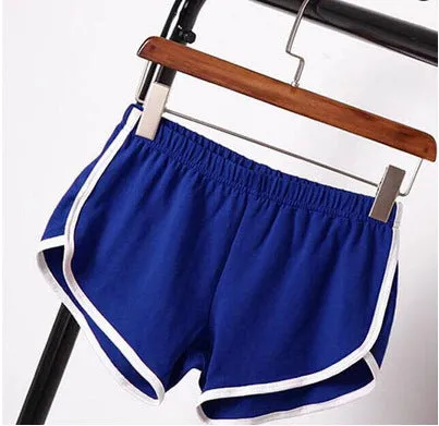 Women Casual Shorts Workout Waistband Skinny Short