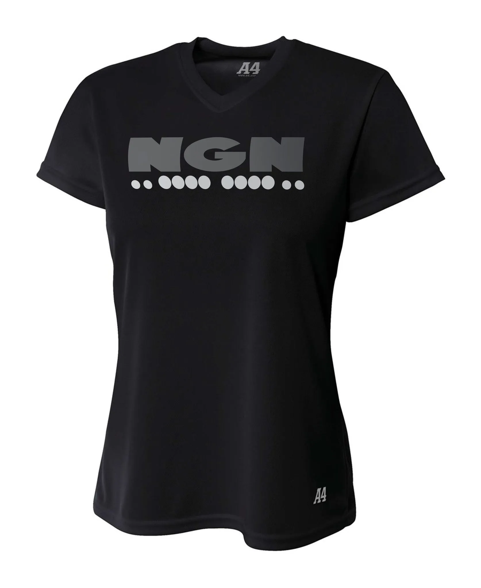 Women's Cooling Performance V-Neck Tech Tee | Black