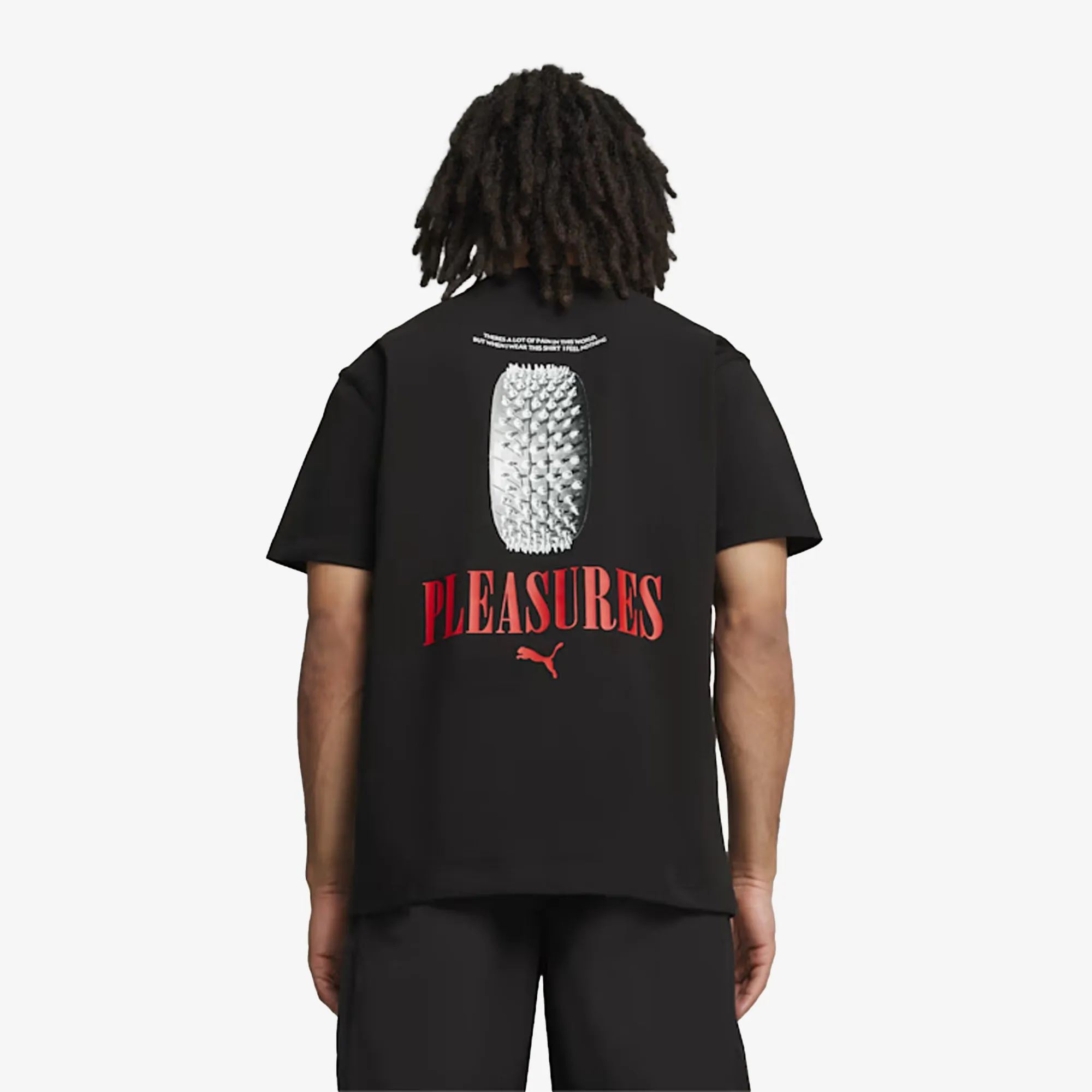 x PLEASURES GRAPHIC TEE 'BLACK'